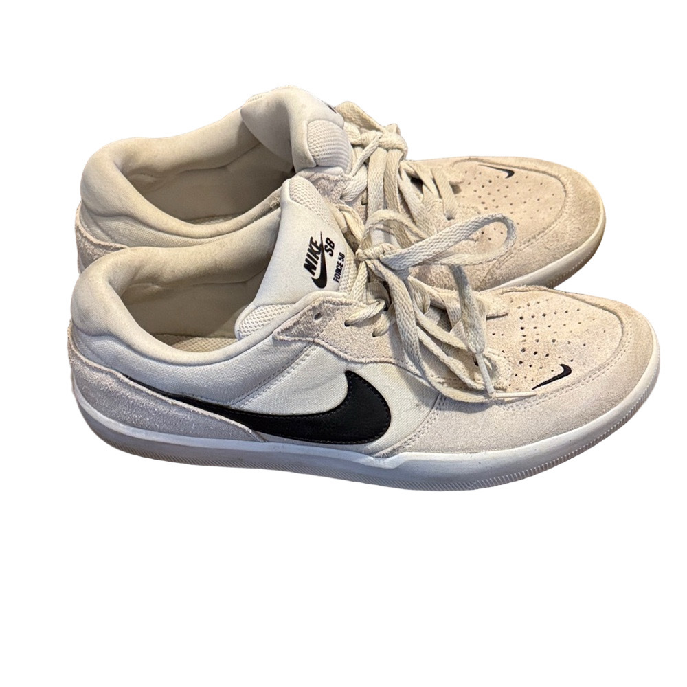 Nike SB Force 58 Premium White Black Colorway Size 10